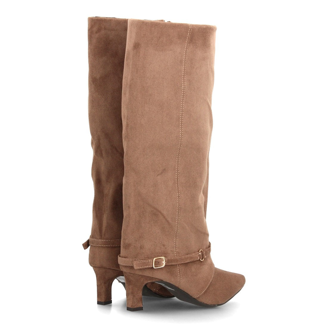 Bota con tacón de mujer AW-6157-Kaki