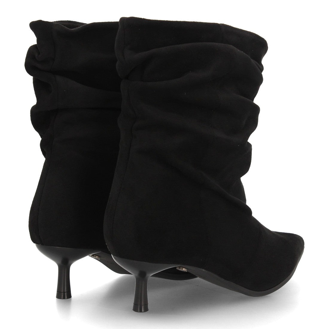 Botines de tacón fino para mujer A-6018-Negro
