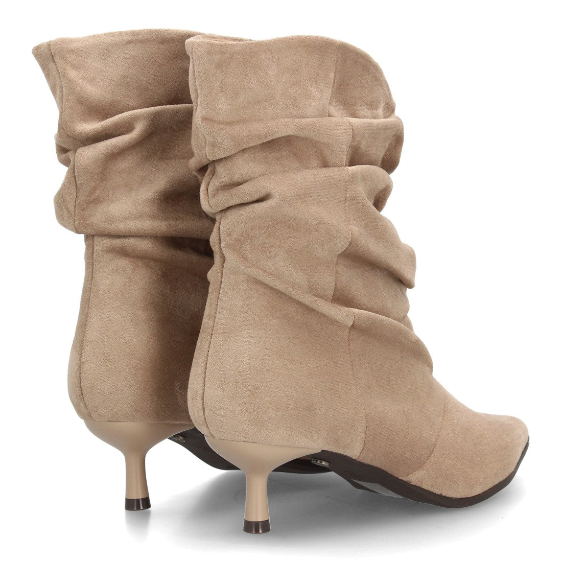 Botines de tacón fino para mujer A-6018-Beige