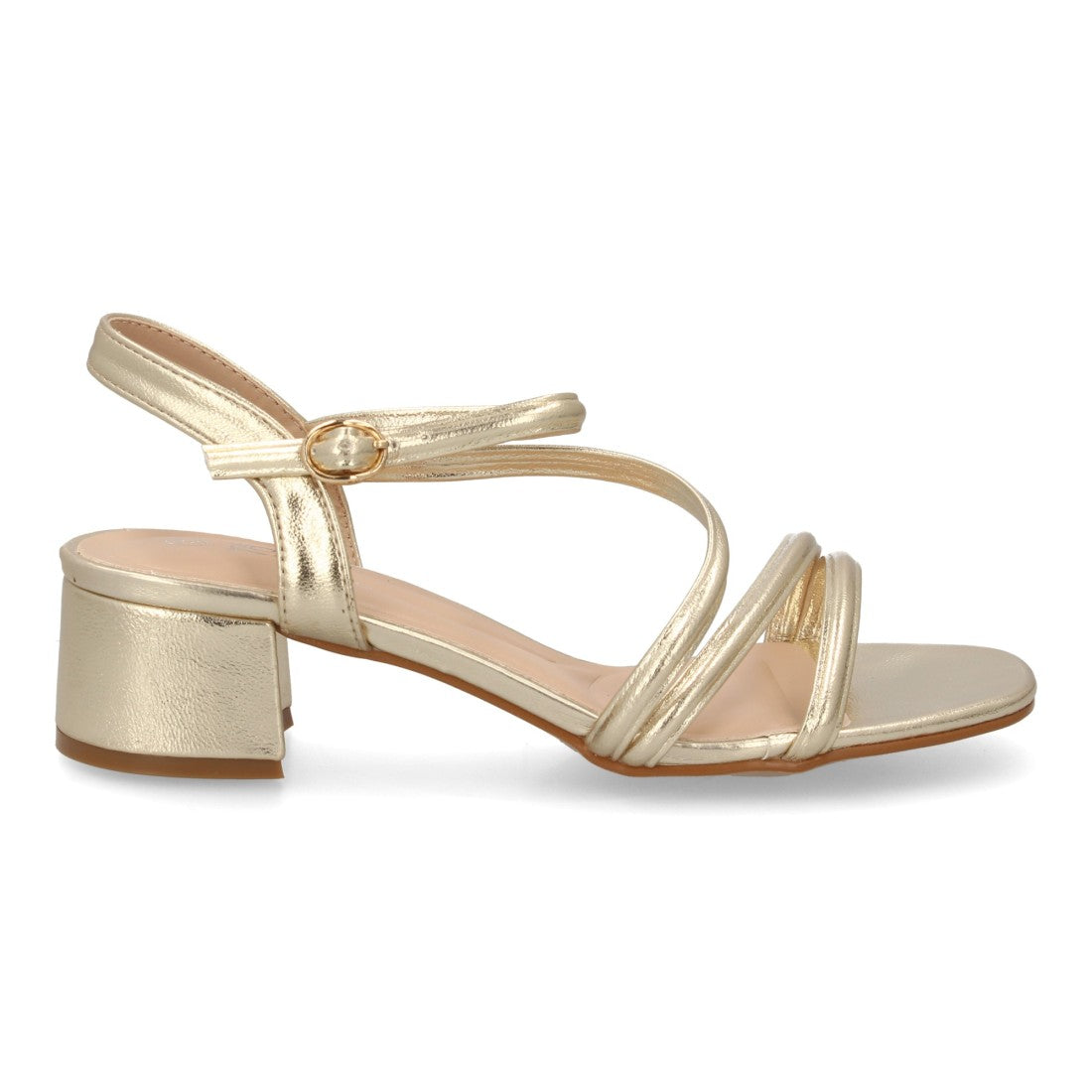 Sandalias con tacón para mujer ZYT955-Oro