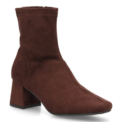 Botines con tacón para mujer YG966-Marron