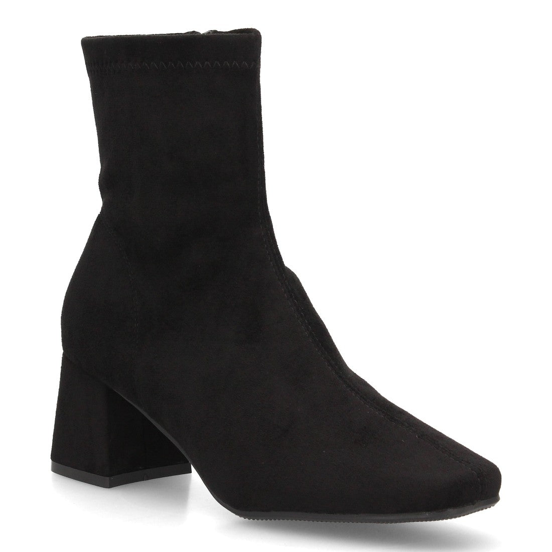 Botines con tacón para mujer YG966-Negro