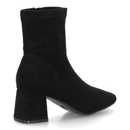 Botines con tacón para mujer YG966-Negro