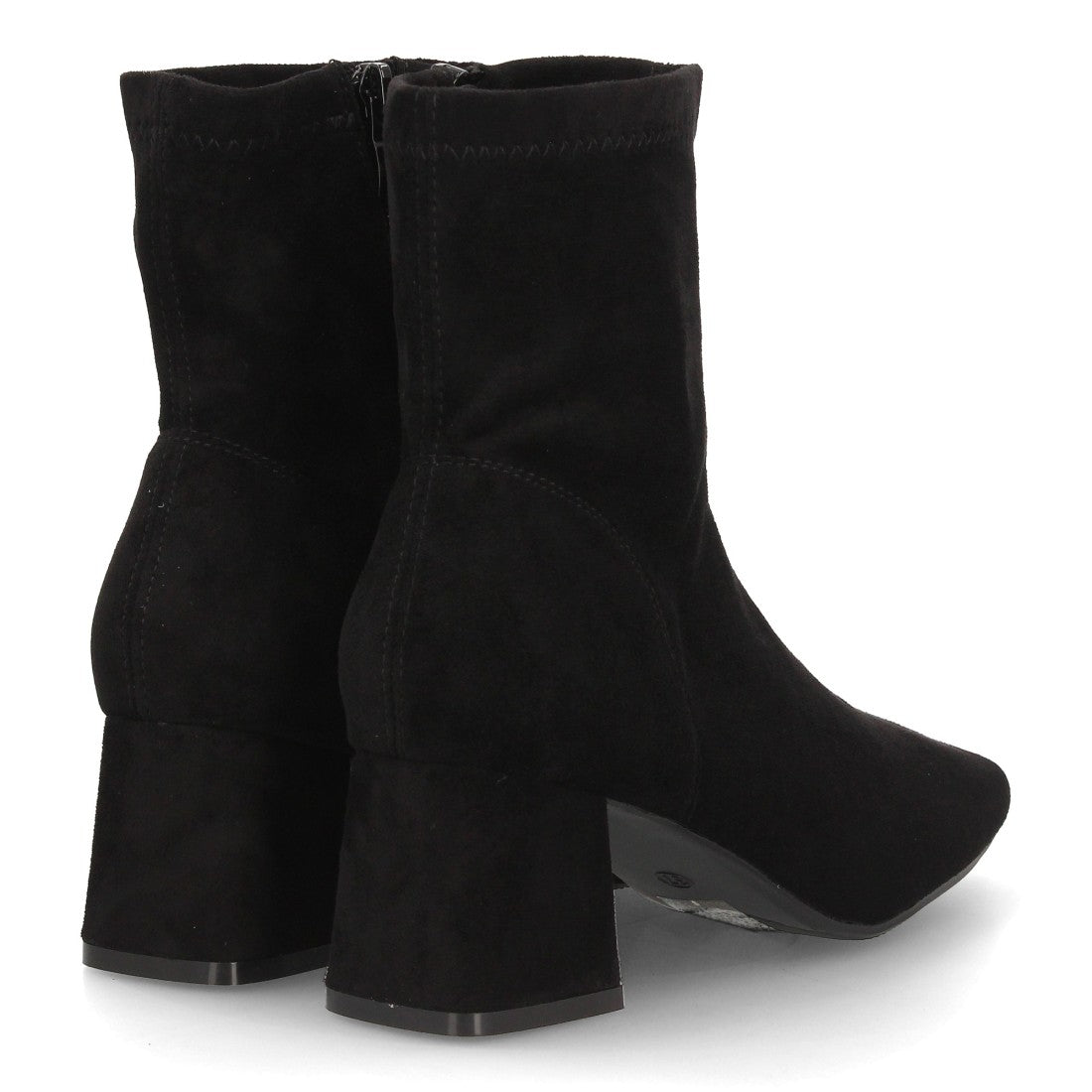 Botines con tacón para mujer YG966-Negro