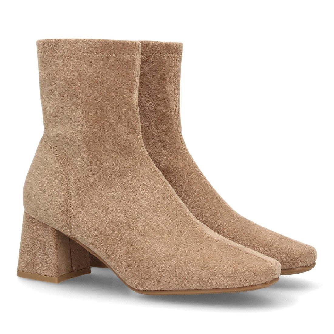 Botines con tacón para mujer YG966-Kaki