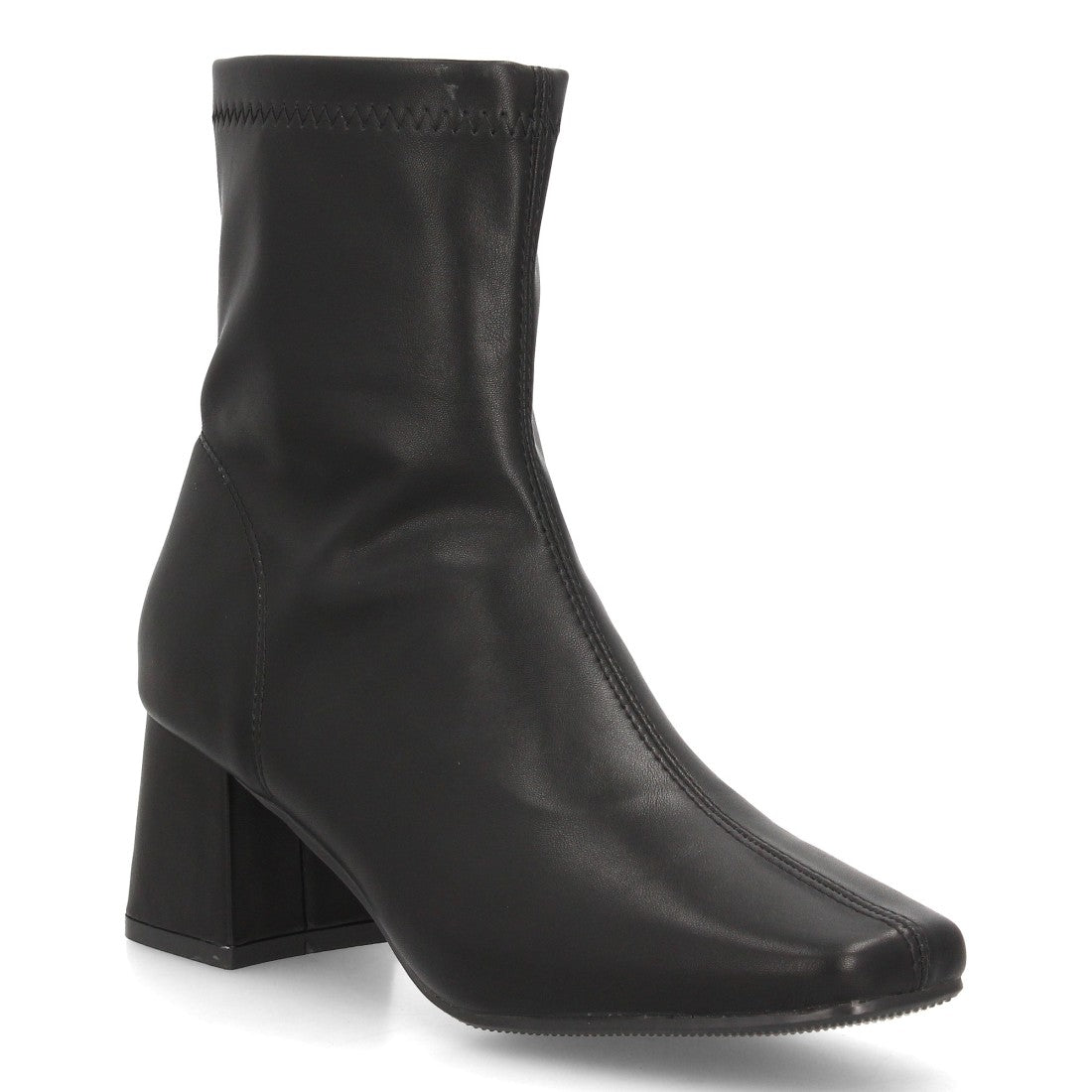Botines con tacón para mujer YG965-Negro