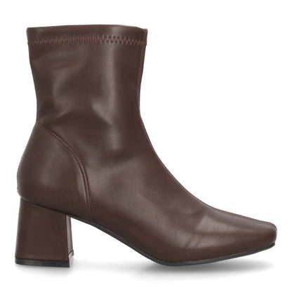 Botines con tacón para mujer YG965-Marron