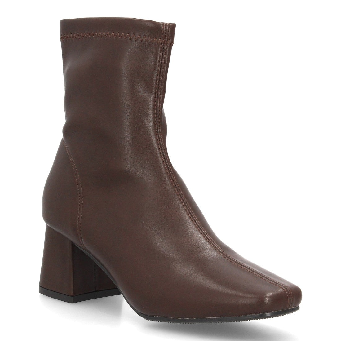 Botines con tacón para mujer YG965-Marron