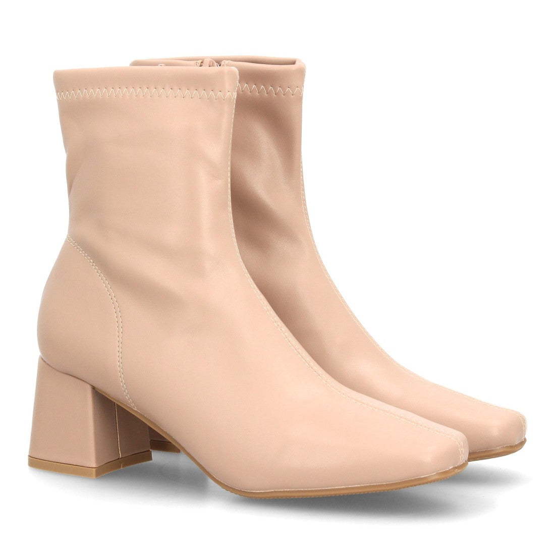 Botines con tacón para mujer YG965-Kaki