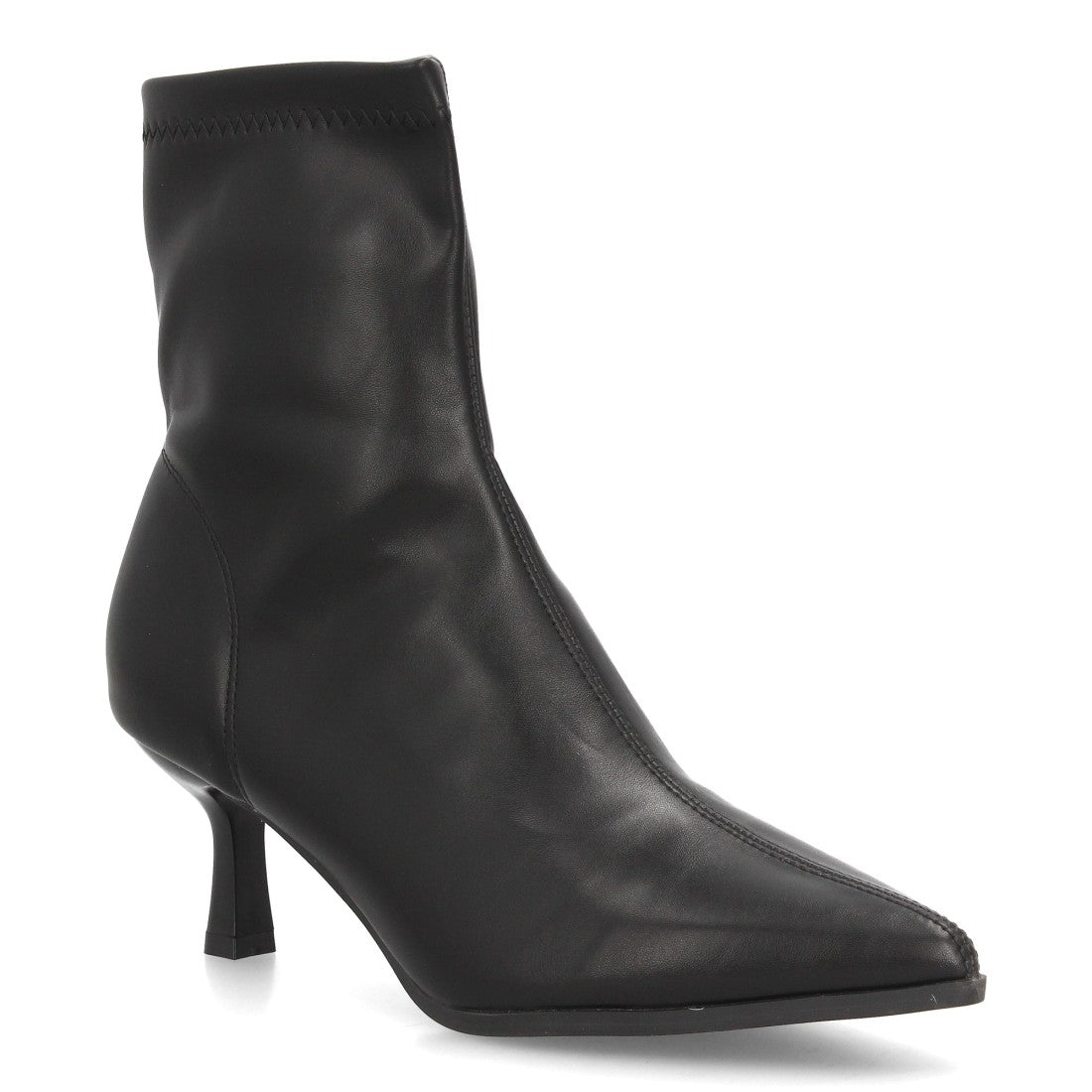 Botines con tacón para mujer YG967-Negro
