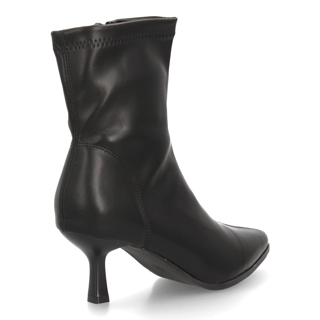 Botines con tacón para mujer YG967-Negro