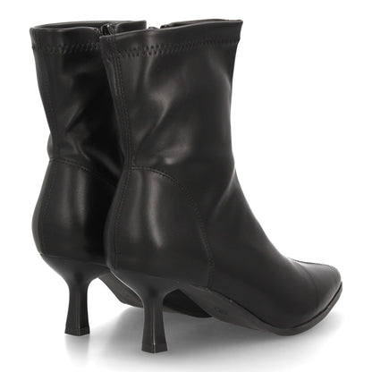 Botines con tacón para mujer YG967-Negro