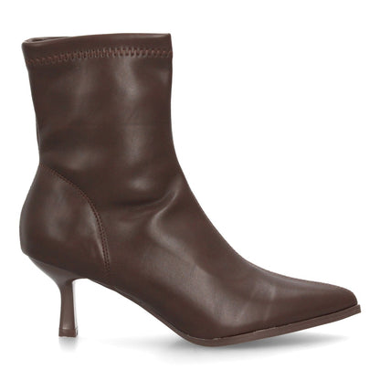 Botines con tacón para mujer YG967-Marron