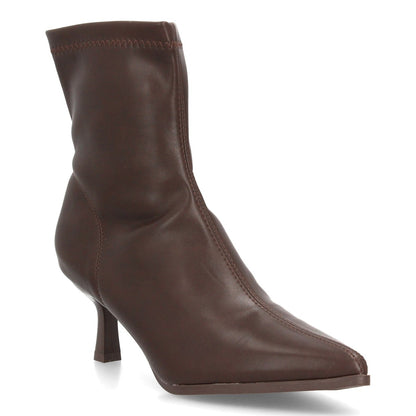 Botines con tacón para mujer YG967-Marron
