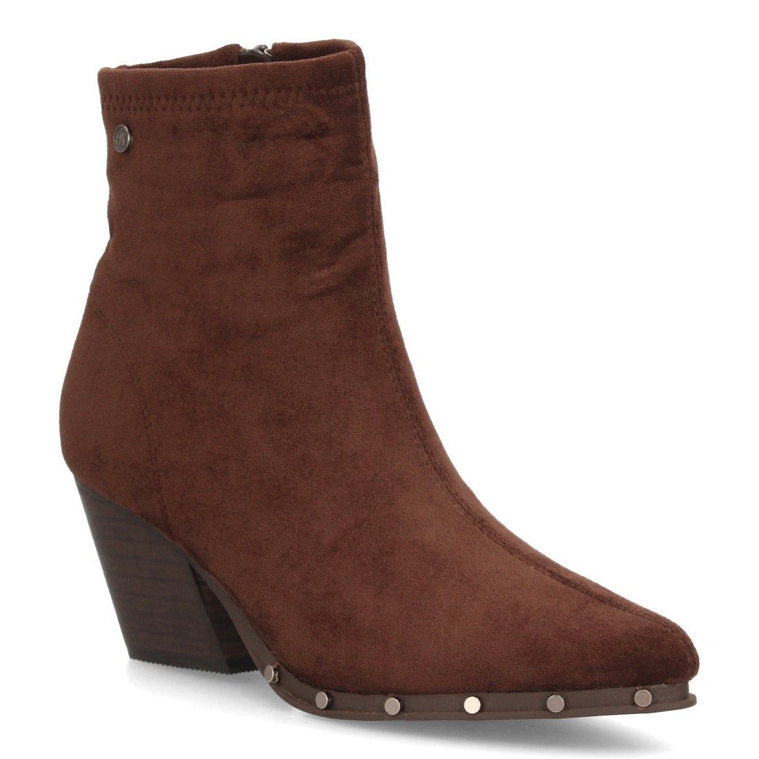 Botines de mujer con tacón cubano A-5428-Cafe