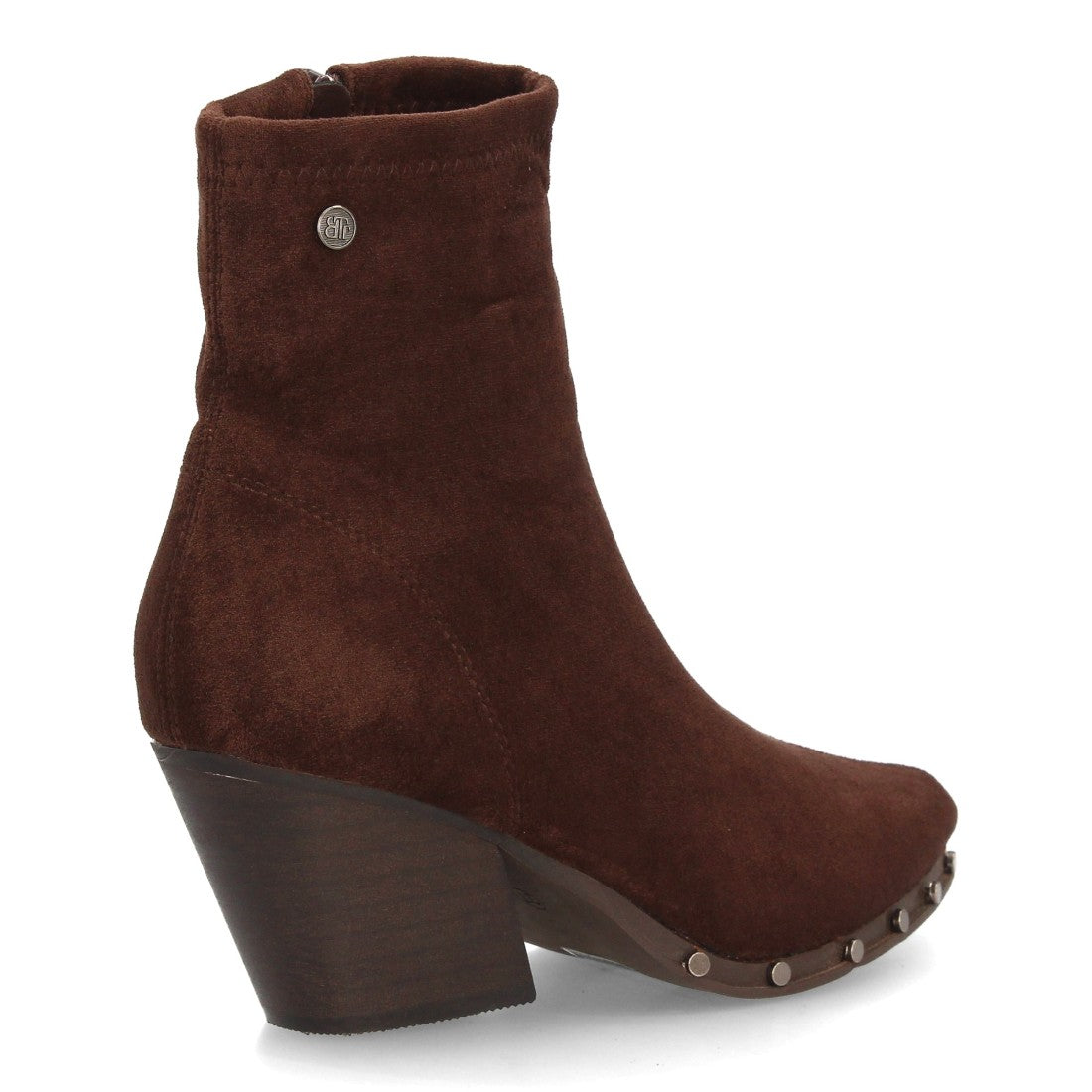 Botines de mujer con tacón cubano A-5428-Cafe