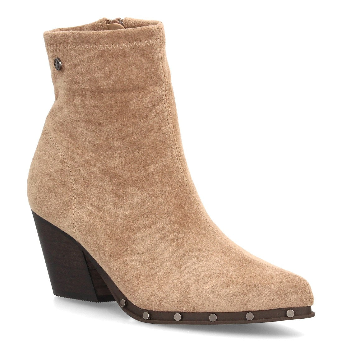 Botines de mujer con tacón cubano A-5428-Kaki