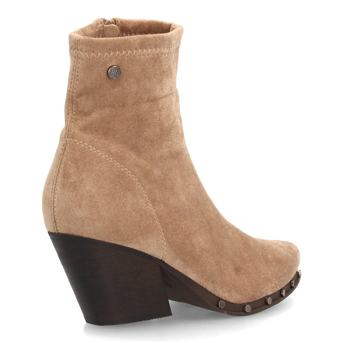 Botines de mujer con tacón cubano A-5428-Kaki