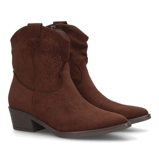 Botines cowboy para mujer YY-113-Cafe