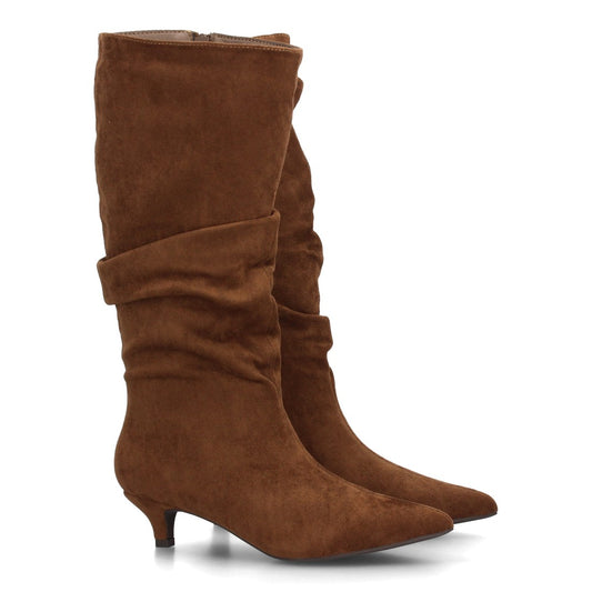 Botas de tacón bajo para mujer YY-130-Verde