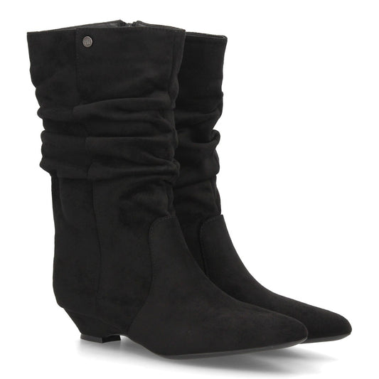 Botas planas para mujer S-6083-Negro