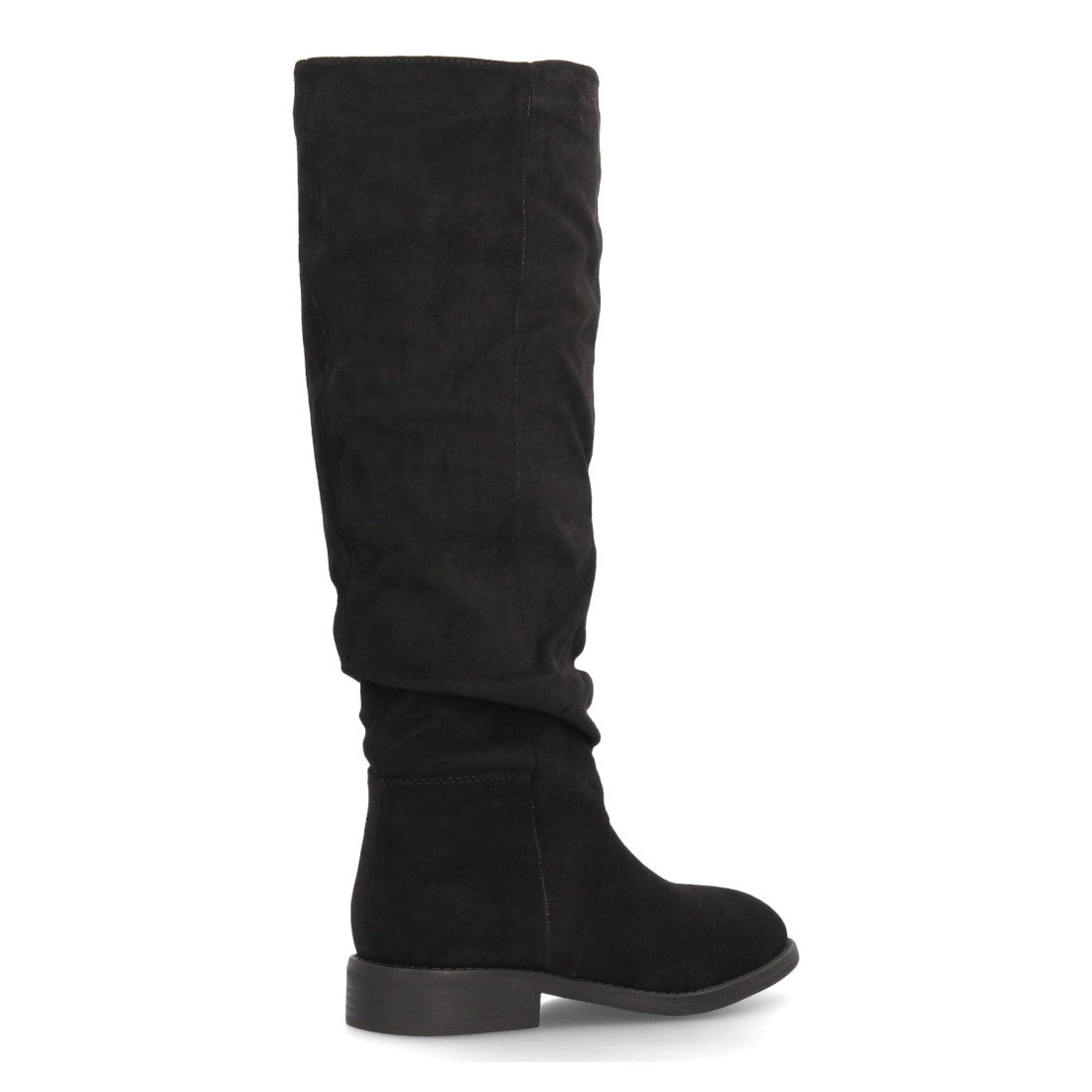 Botas altas para mujer caña arrugada AA-30-Negro