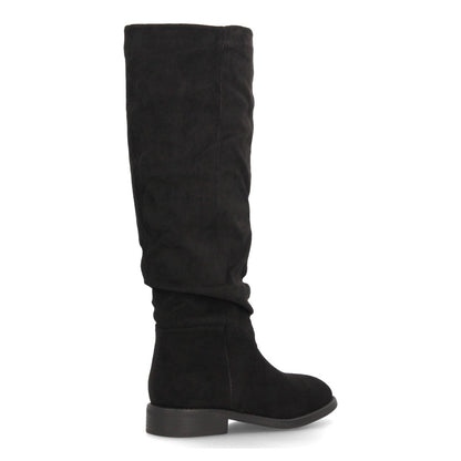 Botas altas para mujer caña arrugada AA-30-Negro