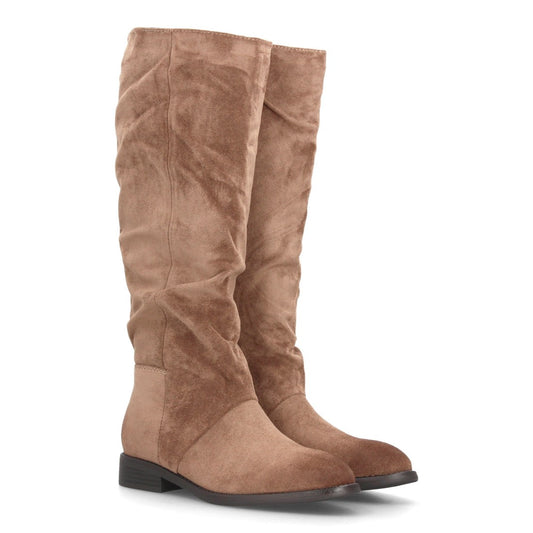 Botas altas para mujer caña arrugada AA-30-Kaki