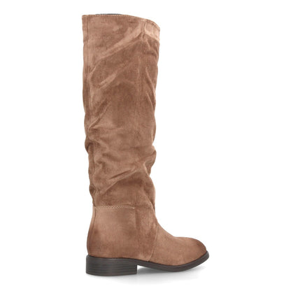 Botas altas para mujer caña arrugada AA-30-Kaki