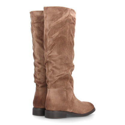 Botas altas para mujer caña arrugada AA-30-Kaki
