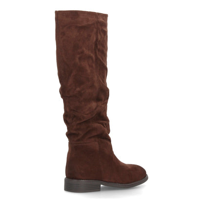 Botas altas para mujer caña arrugada AA-30-Marron