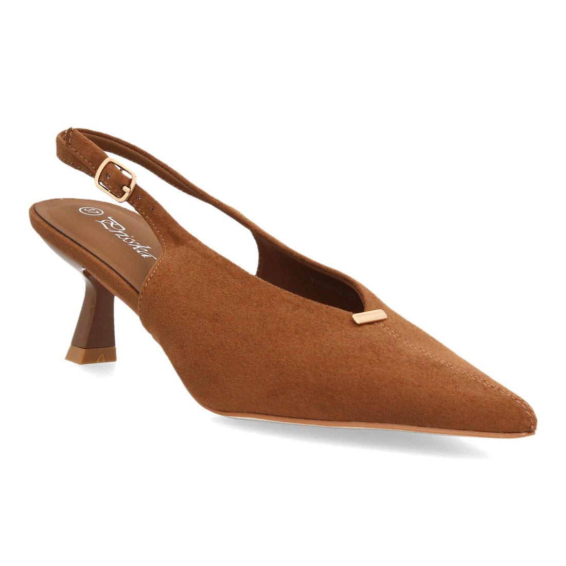 Zapatos para mujer slingback con punta fina HH1000-Camel
