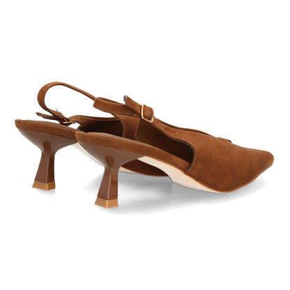 Zapatos para mujer slingback con punta fina HH1000-Camel