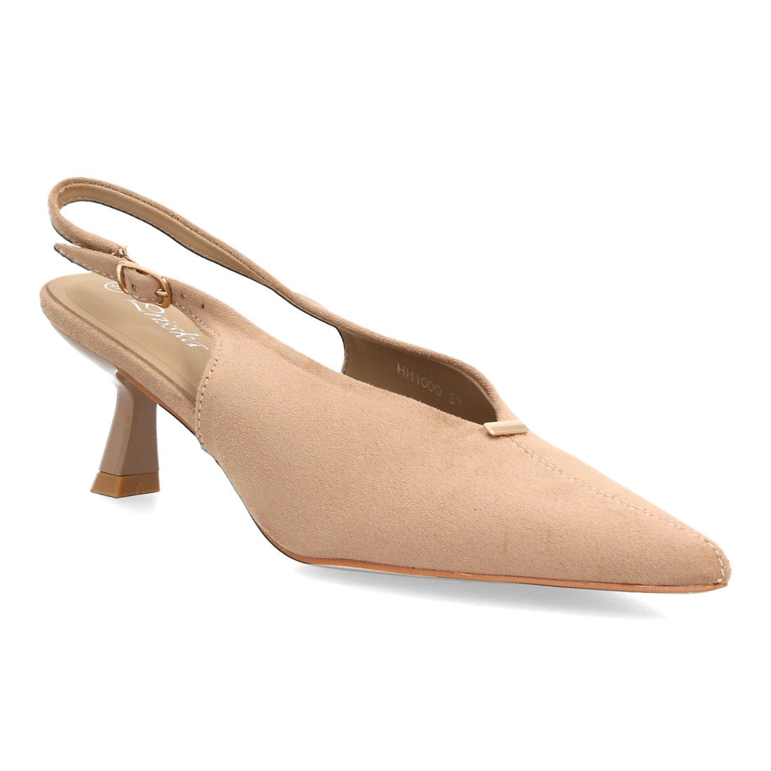 Zapatos para mujer slingback con punta fina HH1000-Kaki