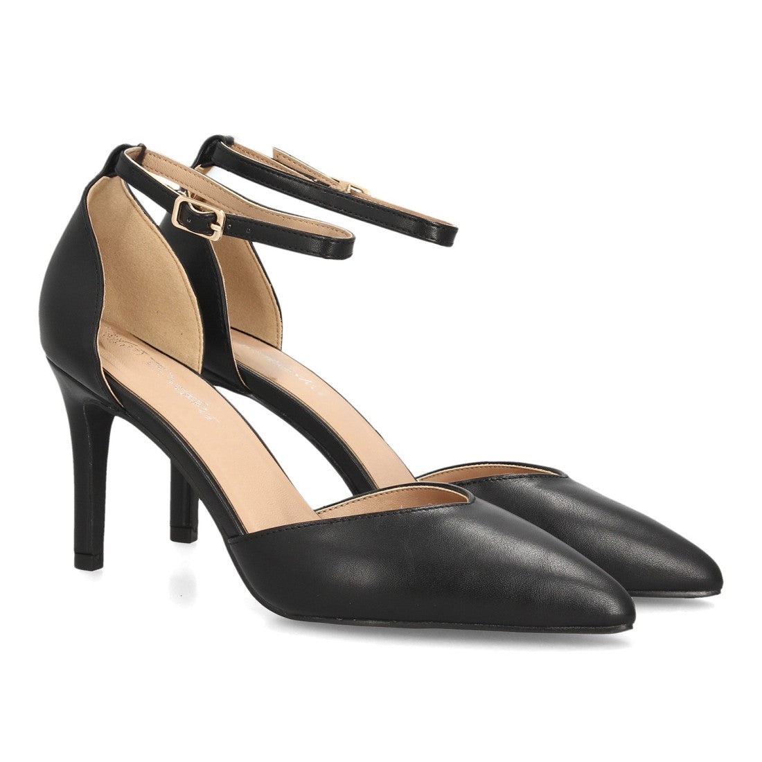 Zapatos de tacón fino para mujer HH1001-Negro