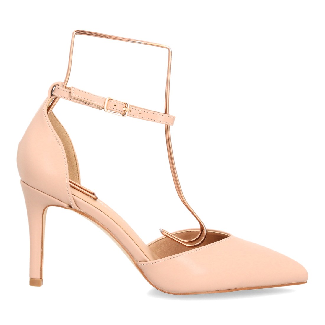 Zapatos de tacón fino para mujer HH1001-Nude
