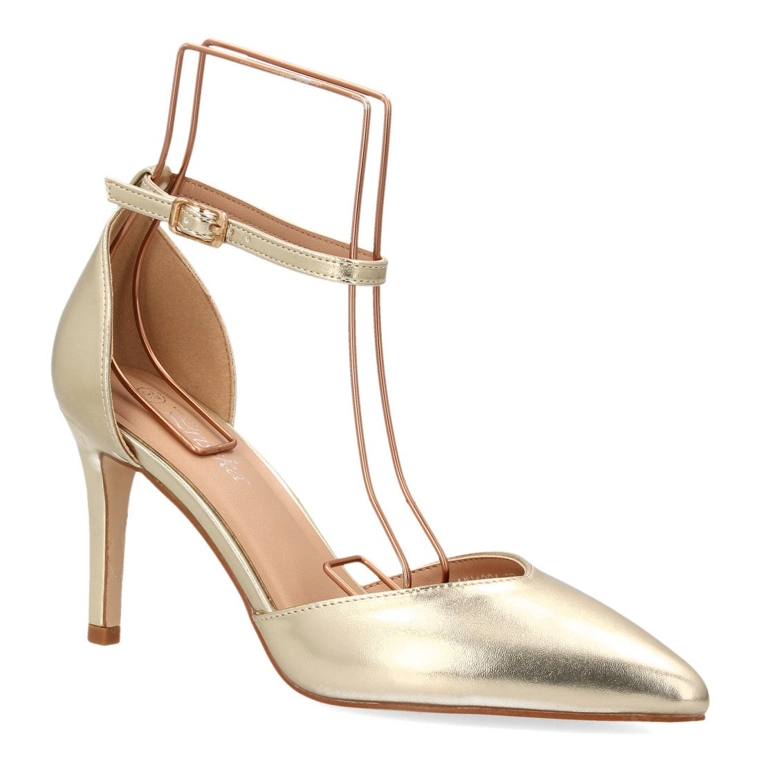 Zapatos de tacón fino para mujer HH1001-Oro