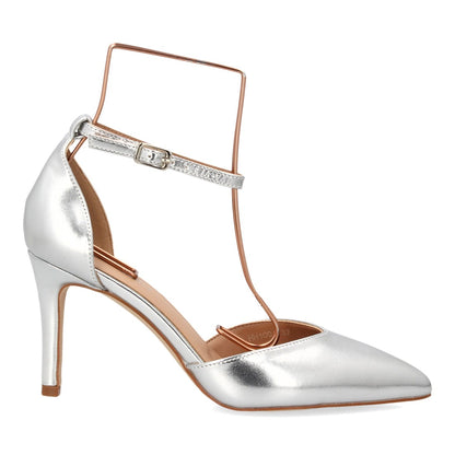 Zapatos de tacón fino para mujer HH1001-Plata
