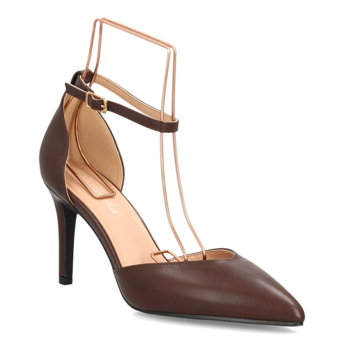Zapatos de tacón fino para mujer HH1001-Marron