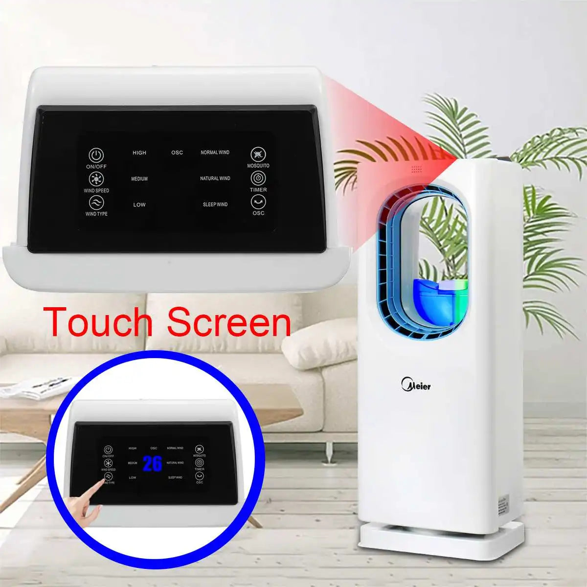 Ventilador Multifuncional d'Aire Condicionat i Purificació Domèstica - Humidificació i Control de Mosquits