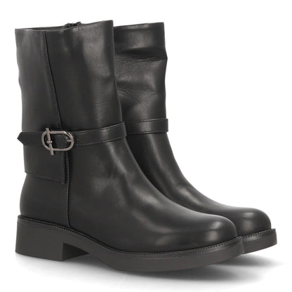 Botas para mujer de caña media 2609-Negro