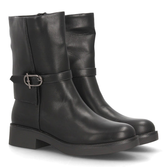 Botas para mujer de caña media 2609-Negro
