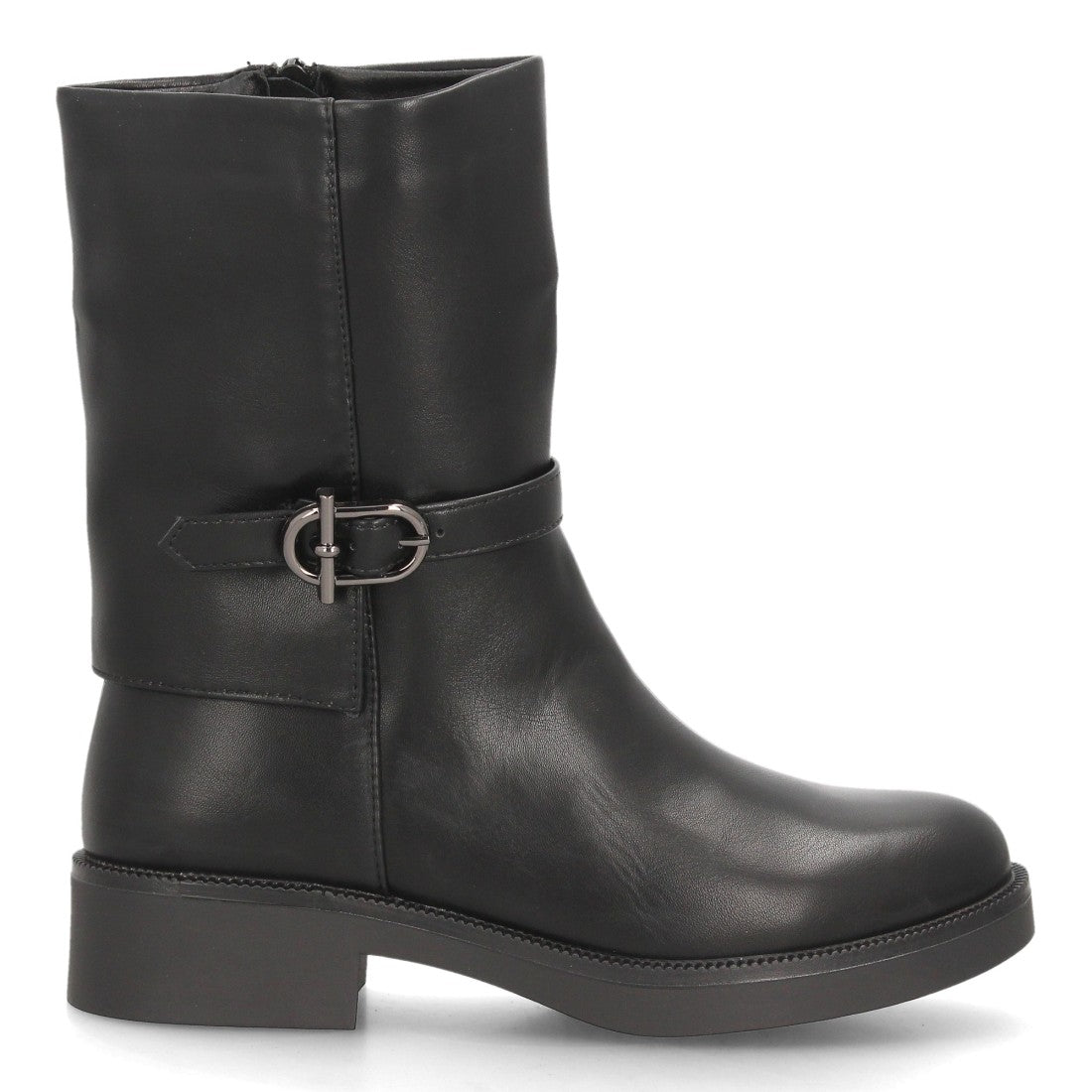 Botas para mujer de caña media 2609-Negro