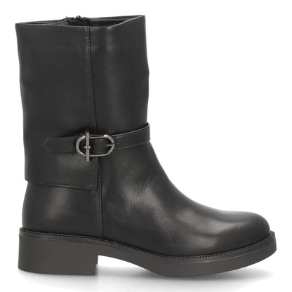 Botas para mujer de caña media 2609-Negro