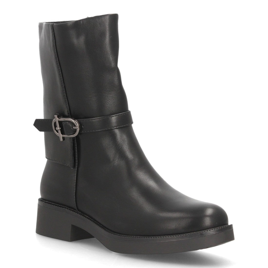 Botas para mujer de caña media 2609-Negro