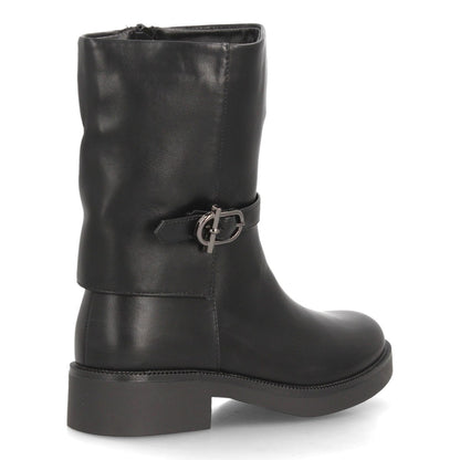 Botas para mujer de caña media 2609-Negro