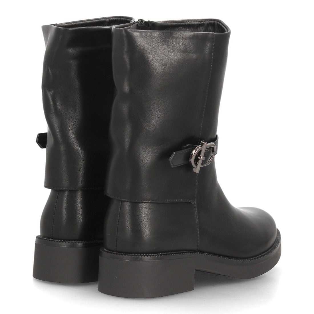 Botas para mujer de caña media 2609-Negro