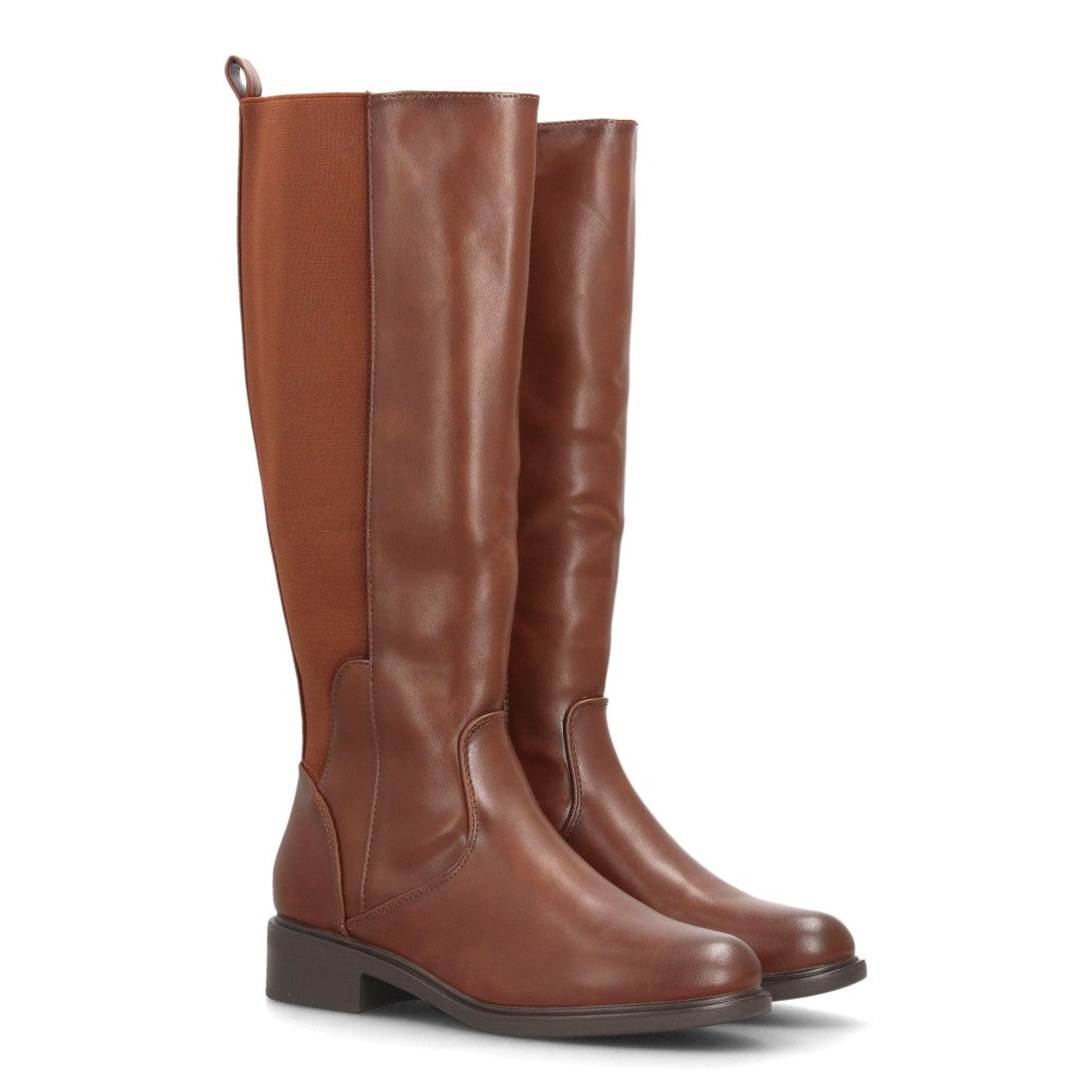 Botas altas para mujer con diseño clásico 2608-Camel