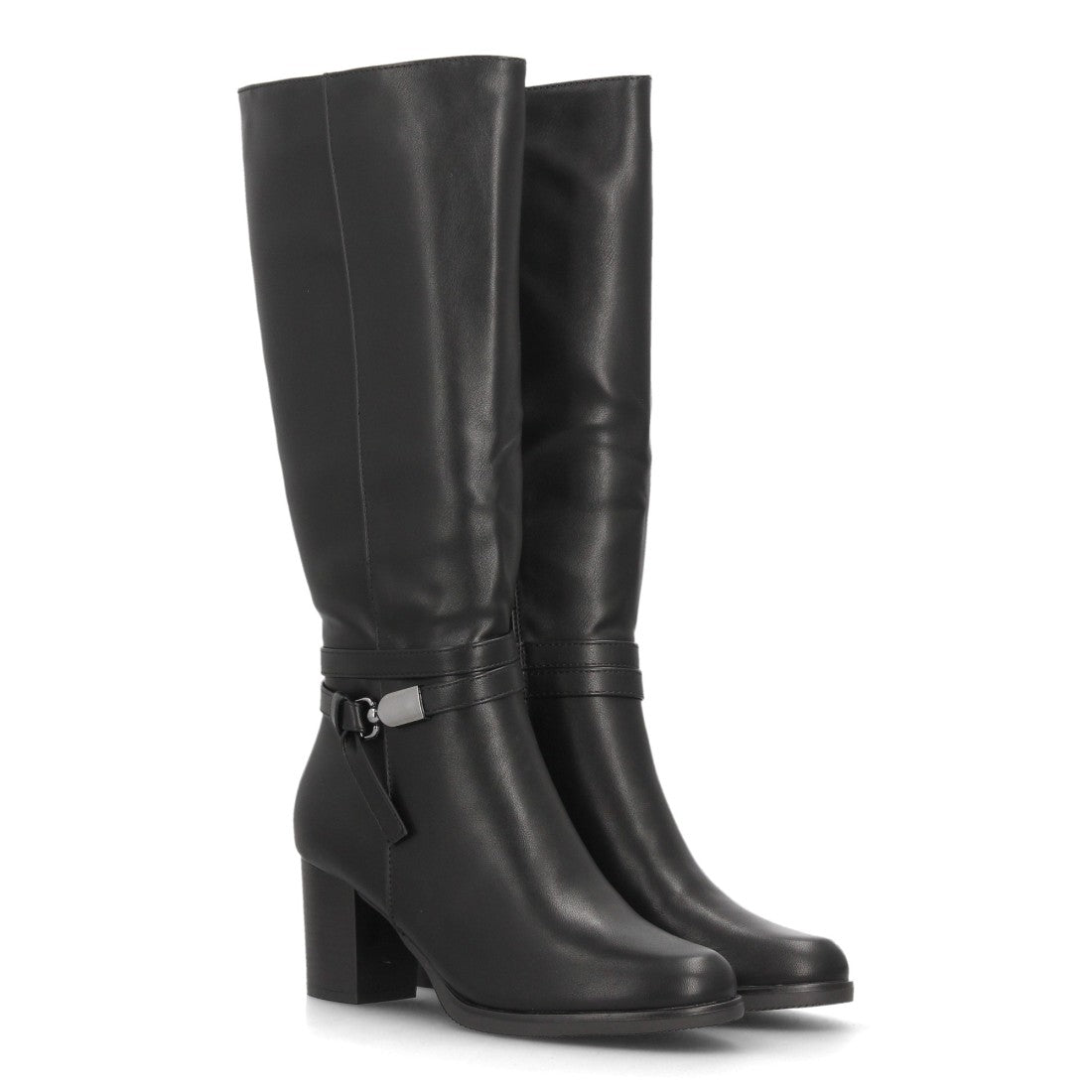 Botas con tacón para mujer 2607-Negro