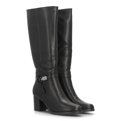 Botas con tacón para mujer 2607-Negro